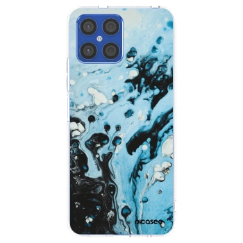 Picasee silikonska prozirna maskica za Honor X8 4G - Organic blue