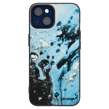 Picasee crna silikonska maskica za Apple iPhone 14 - Organic blue