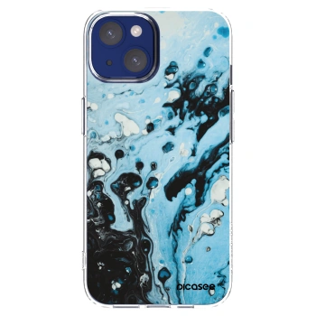 Picasee silikonska prozirna maskica za Apple iPhone 14 - Organic blue