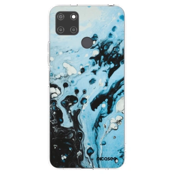 Picasee silikonska prozirna maskica za Realme C21Y - Organic blue