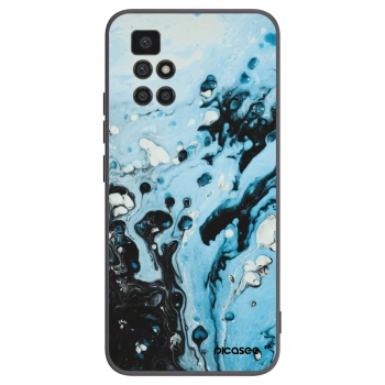 Picasee crna silikonska maskica za Xiaomi Redmi 10 (2022) - Organic blue