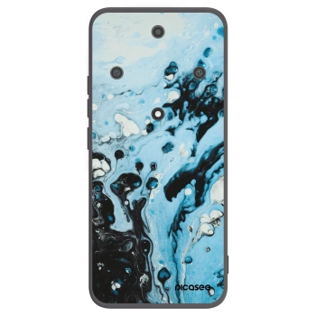 Picasee crna silikonska maskica za Honor Magic5 Lite 5G - Organic blue