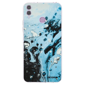 Picasee silikonska prozirna maskica za Honor 8X - Organic blue