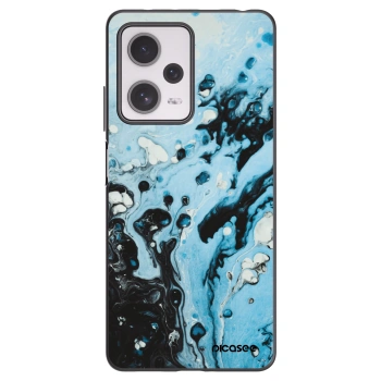 Picasee crna silikonska maskica za Xiaomi Redmi Note 12 Pro+ 5G - Organic blue