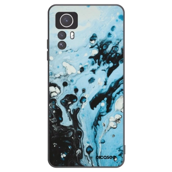 Picasee crna silikonska maskica za Xiaomi Redmi Note 12S - Organic blue