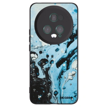 Picasee crna silikonska maskica za Honor Magic5 Pro - Organic blue
