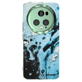 Picasee silikonska prozirna maskica za Honor Magic5 Pro - Organic blue