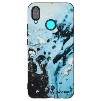 Picasee crna silikonska maskica za Huawei Nova 3 - Organic blue