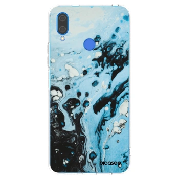 Picasee silikonska prozirna maskica za Huawei Nova 3 - Organic blue