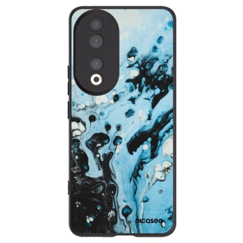 Picasee crna silikonska maskica za Honor 90 5G - Organic blue