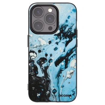 Picasee crna silikonska maskica za Apple iPhone 15 Pro - Organic blue