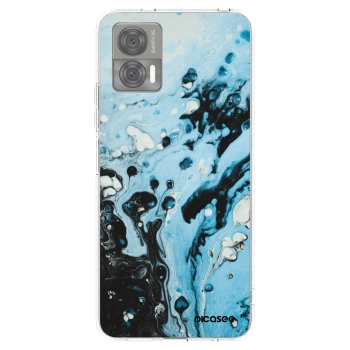 Picasee silikonska prozirna maskica za Motorola Edge 30 Neo - Organic blue