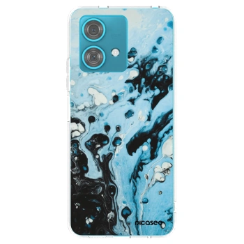 Picasee silikonska prozirna maskica za Motorola Edge 40 Neo - Organic blue