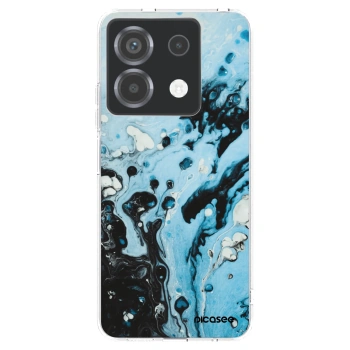 Picasee silikonska prozirna maskica za Xiaomi Poco X6 - Organic blue