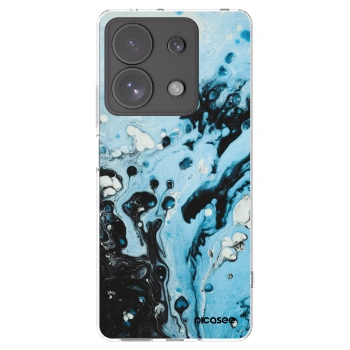 Picasee silikonska prozirna maskica za Xiaomi Redmi Note 13 Pro 4G - Organic blue