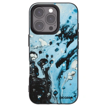 Picasee crna silikonska maskica za Apple iPhone 16 Pro - Organic blue
