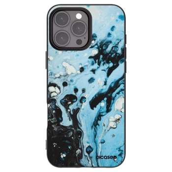 Picasee crna silikonska maskica za Apple iPhone 16 Pro Max - Organic blue