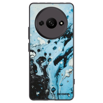 Picasee crna silikonska maskica za Xiaomi Redmi A3 - Organic blue