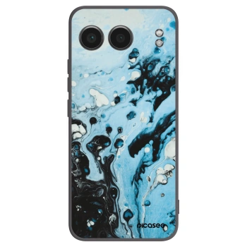 Picasee crna silikonska maskica za OnePlus Nord 4 - Organic blue