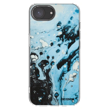 Picasee silikonska prozirna maskica za Apple iPhone 16e - Organic blue