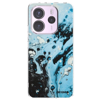 Picasee silikonska prozirna maskica za Xiaomi Redmi Note 14 4G - Organic blue