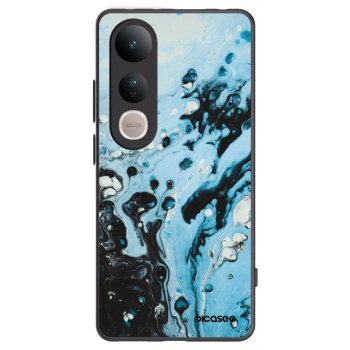 Picasee crna silikonska maskica za Vivo V50 Lite 5G - Organic blue