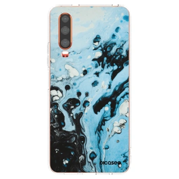Picasee silikonska prozirna maskica za Huawei P30 - Organic blue