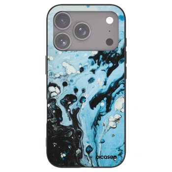 Picasee crna silikonska maskica za Apple iPhone 17 Pro - Organic blue