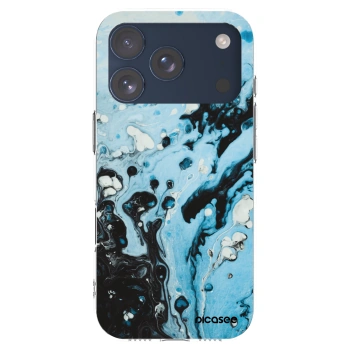 Picasee silikonska prozirna maskica za Apple iPhone 17 Pro - Organic blue