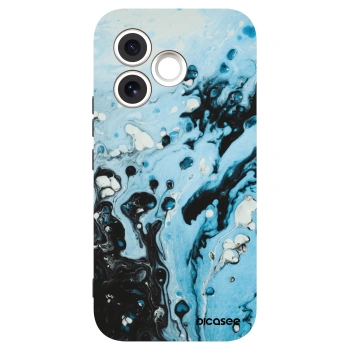 Picasee crna silikonska maskica za Honor 600 Lite - Organic blue