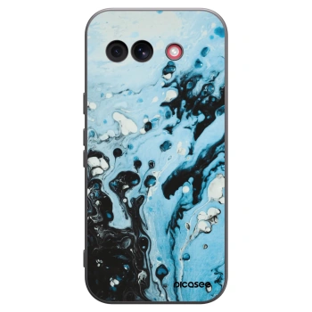Picasee crna silikonska maskica za Google Pixel 10a - Organic blue