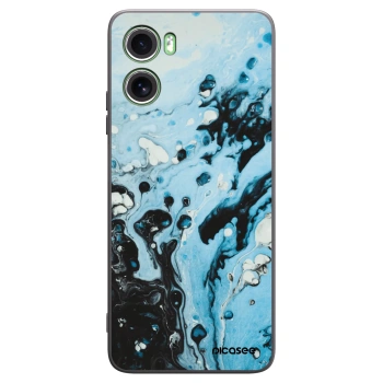 Picasee crna silikonska maskica za Motorola Moto G06 - Organic blue