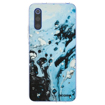 Picasee silikonska prozirna maskica za Xiaomi Mi 9 SE - Organic blue