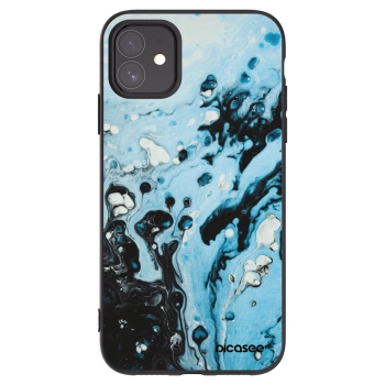 Picasee crna silikonska maskica za Apple iPhone 11 - Organic blue