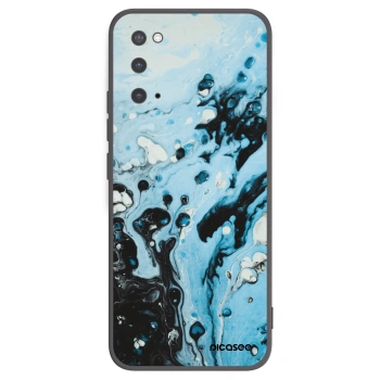 Picasee crna silikonska maskica za Samsung Galaxy S20 G980F - Organic blue