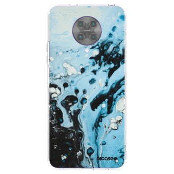 Picasee silikonska prozirna maskica za Xiaomi Poco F2 Pro - Organic blue