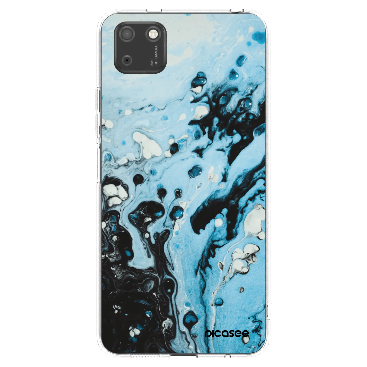 Picasee silikonska prozirna maskica za Huawei Y5P - Organic blue