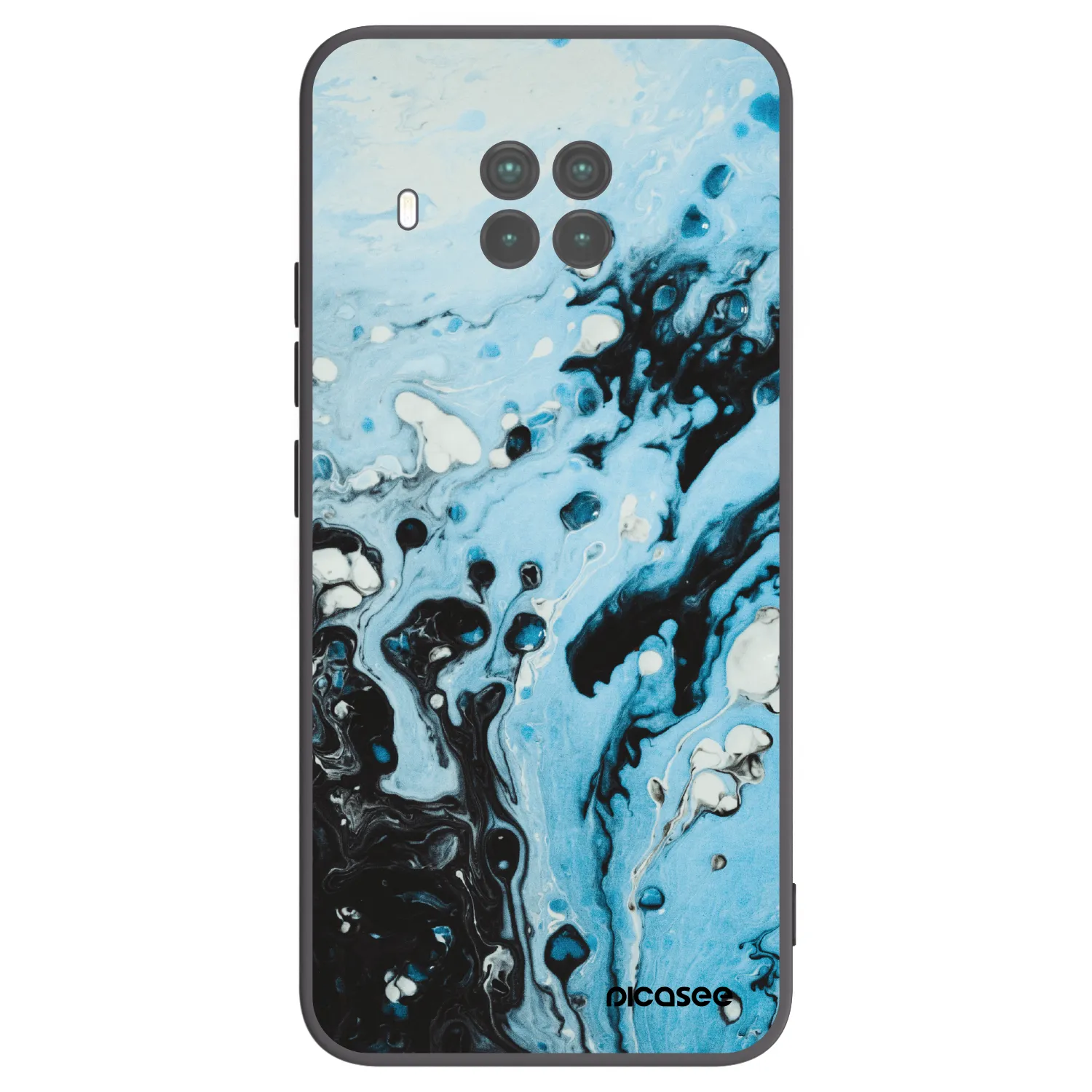 Picasee crna silikonska maskica za Xiaomi Mi 10T Lite - Organic blue