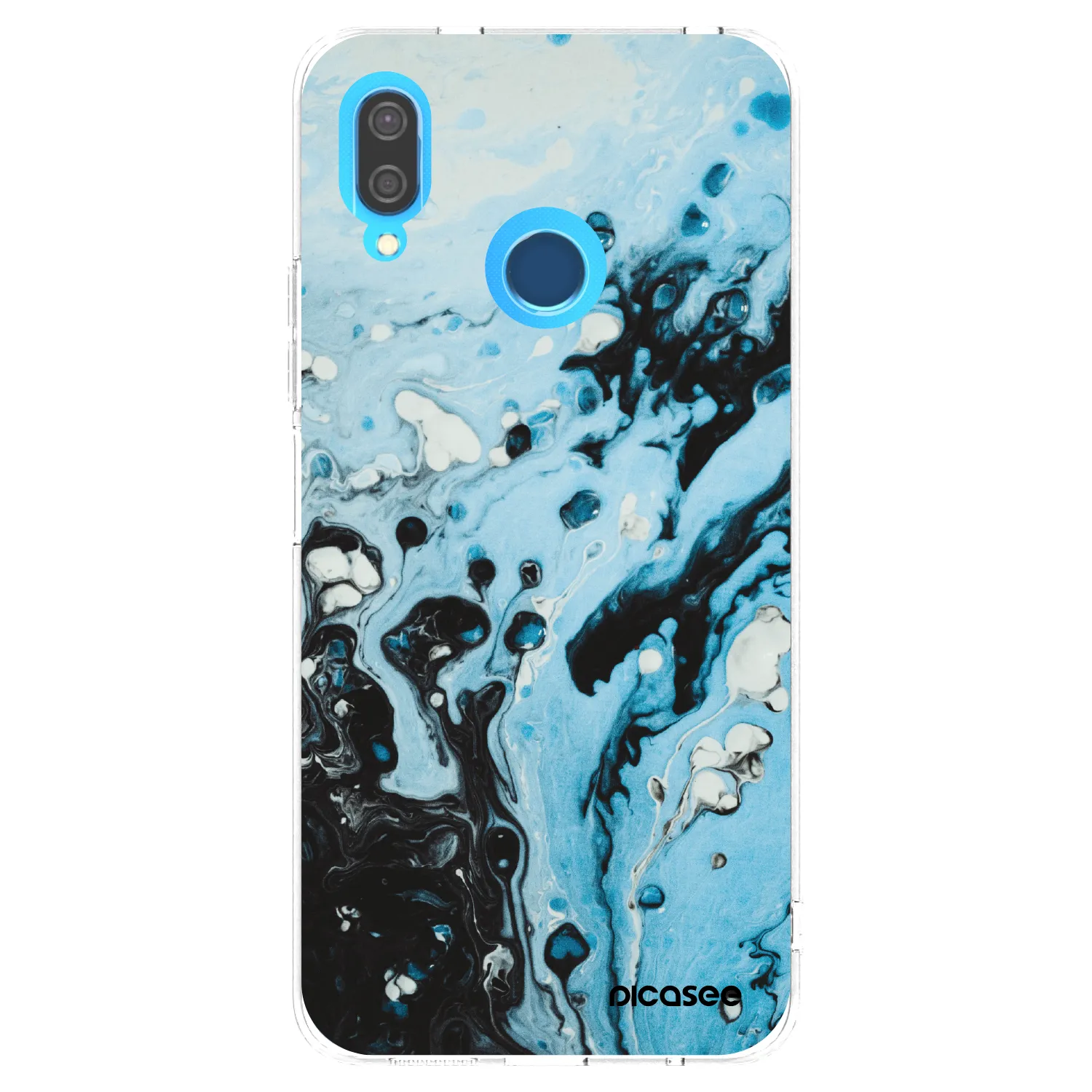 Picasee silikonska prozirna maskica za Huawei P20 Lite - Organic blue