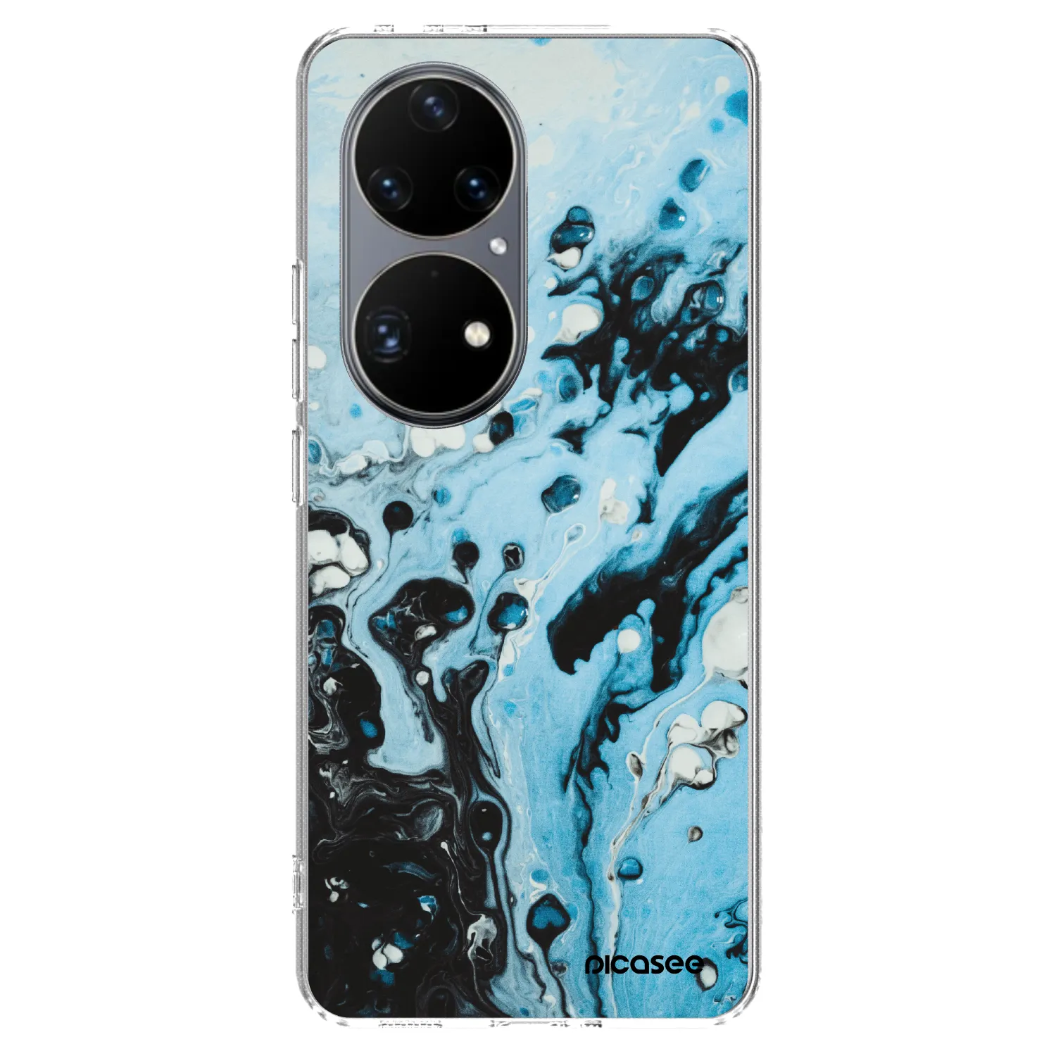 Picasee silikonska prozirna maskica za Huawei P50 - Organic blue