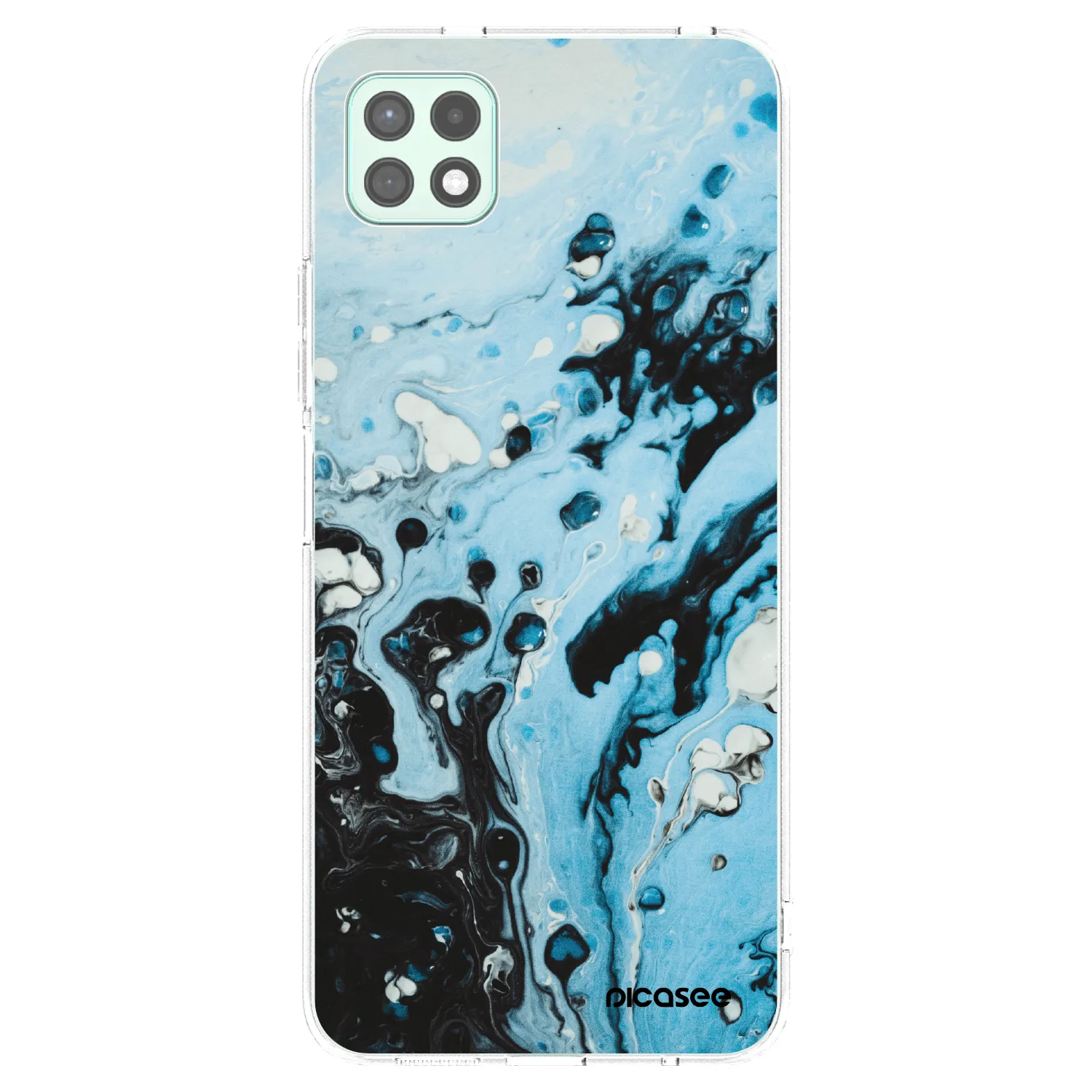 Picasee silikonska prozirna maskica za Samsung Galaxy A22 A226B 5G - Organic blue