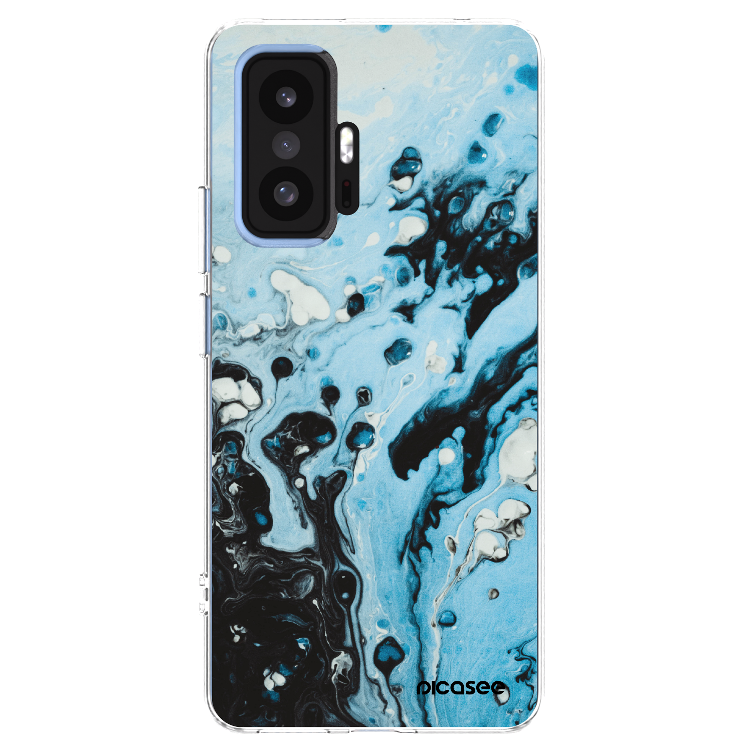 Picasee silikonska prozirna maskica za Xiaomi 11T - Organic blue