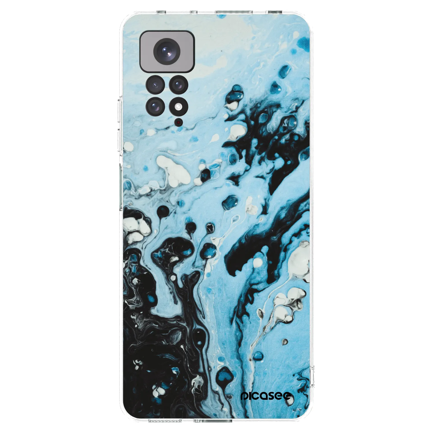 Picasee silikonska prozirna maskica za Xiaomi Redmi Note 11S 4G - Organic blue