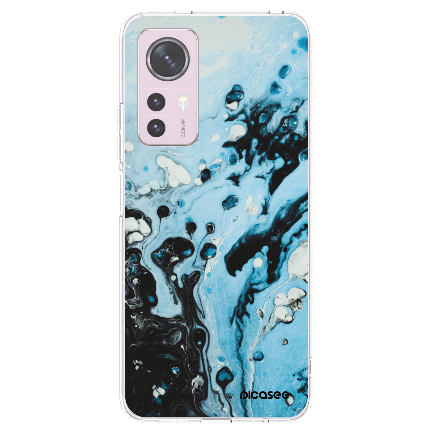 Picasee silikonska prozirna maskica za Xiaomi 12 - Organic blue