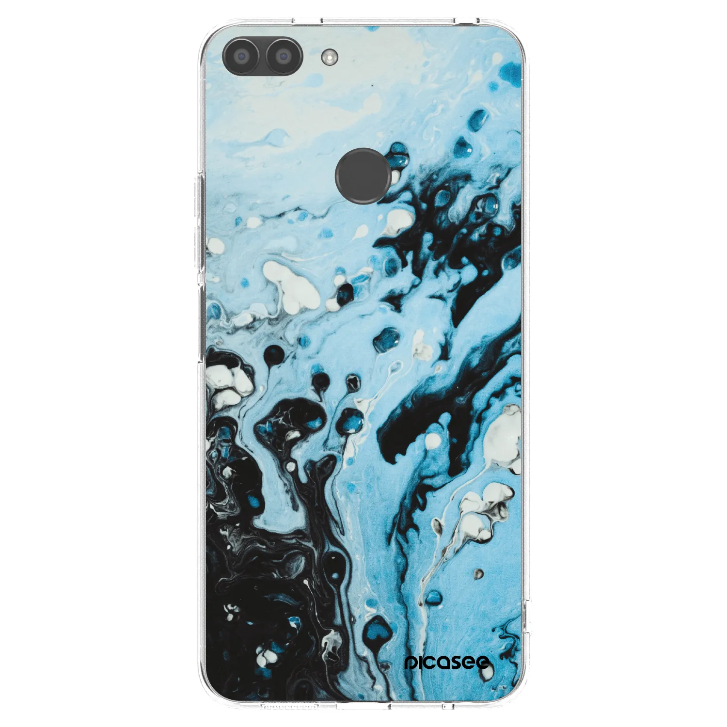 Picasee silikonska prozirna maskica za Huawei P Smart - Organic blue