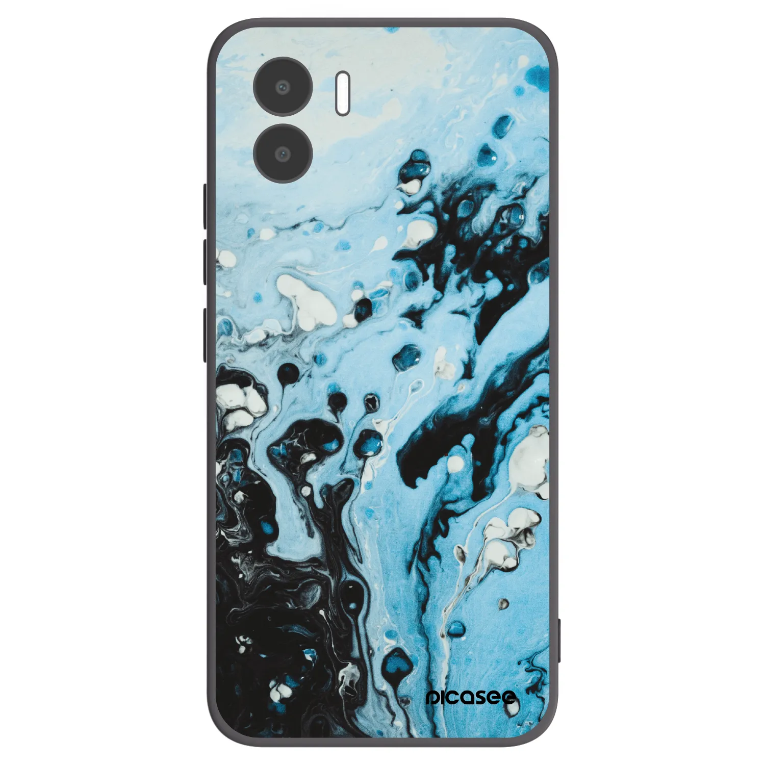 Picasee crna silikonska maskica za Xiaomi Redmi A1 - Organic blue