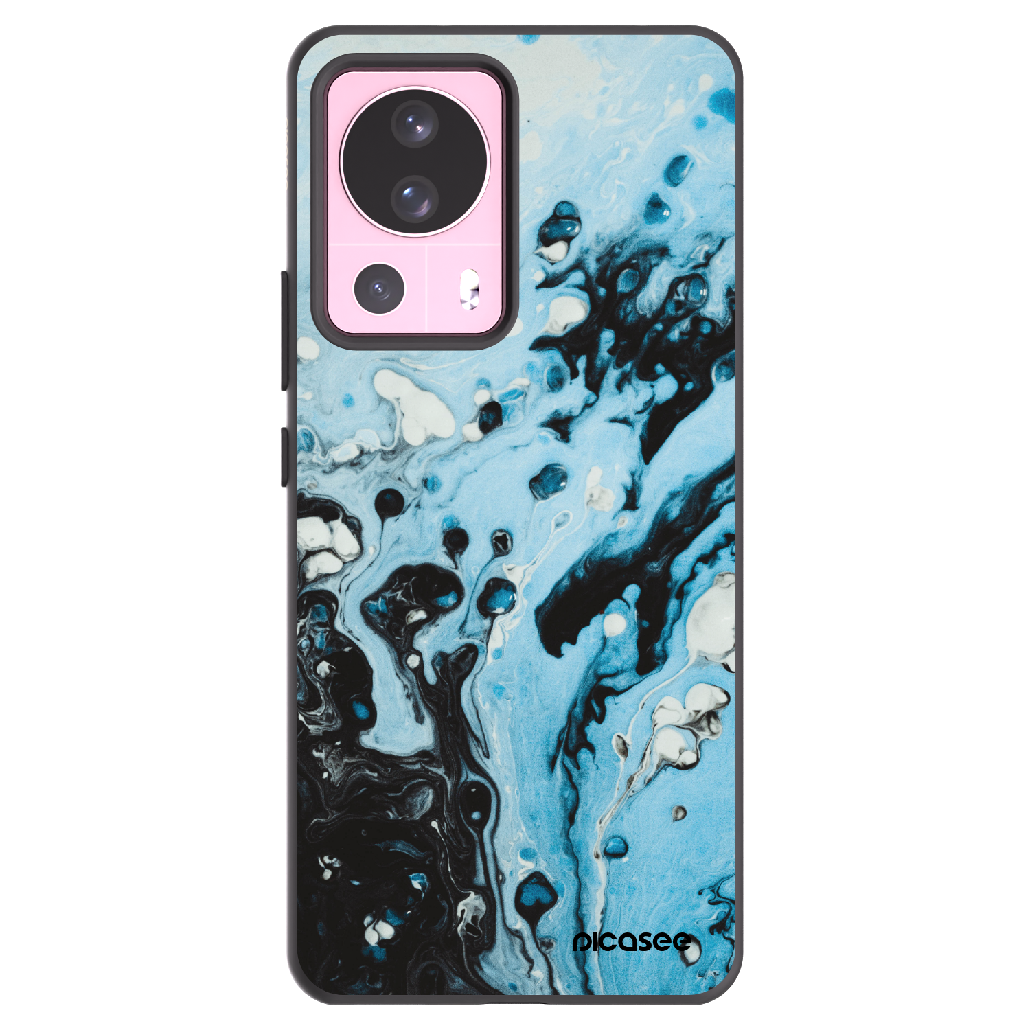 Picasee crna silikonska maskica za Xiaomi 13 Lite - Organic blue