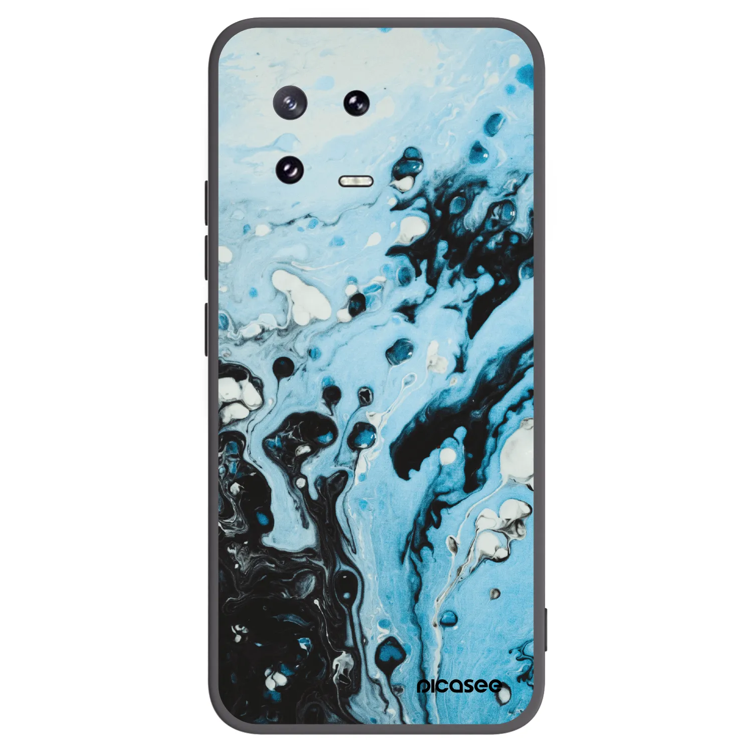Picasee crna silikonska maskica za Xiaomi 13 Pro - Organic blue