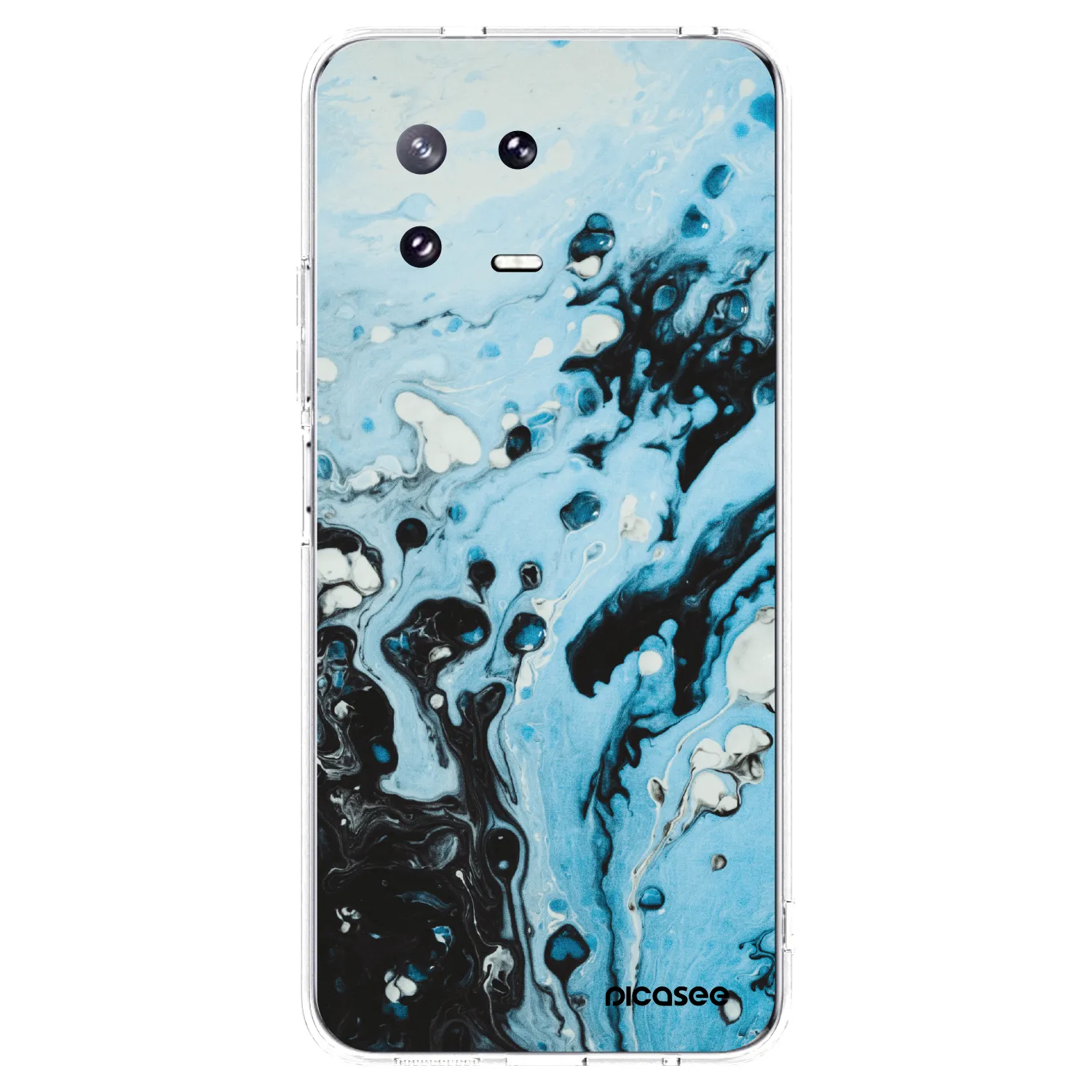 Picasee silikonska prozirna maskica za Xiaomi 13 Pro - Organic blue