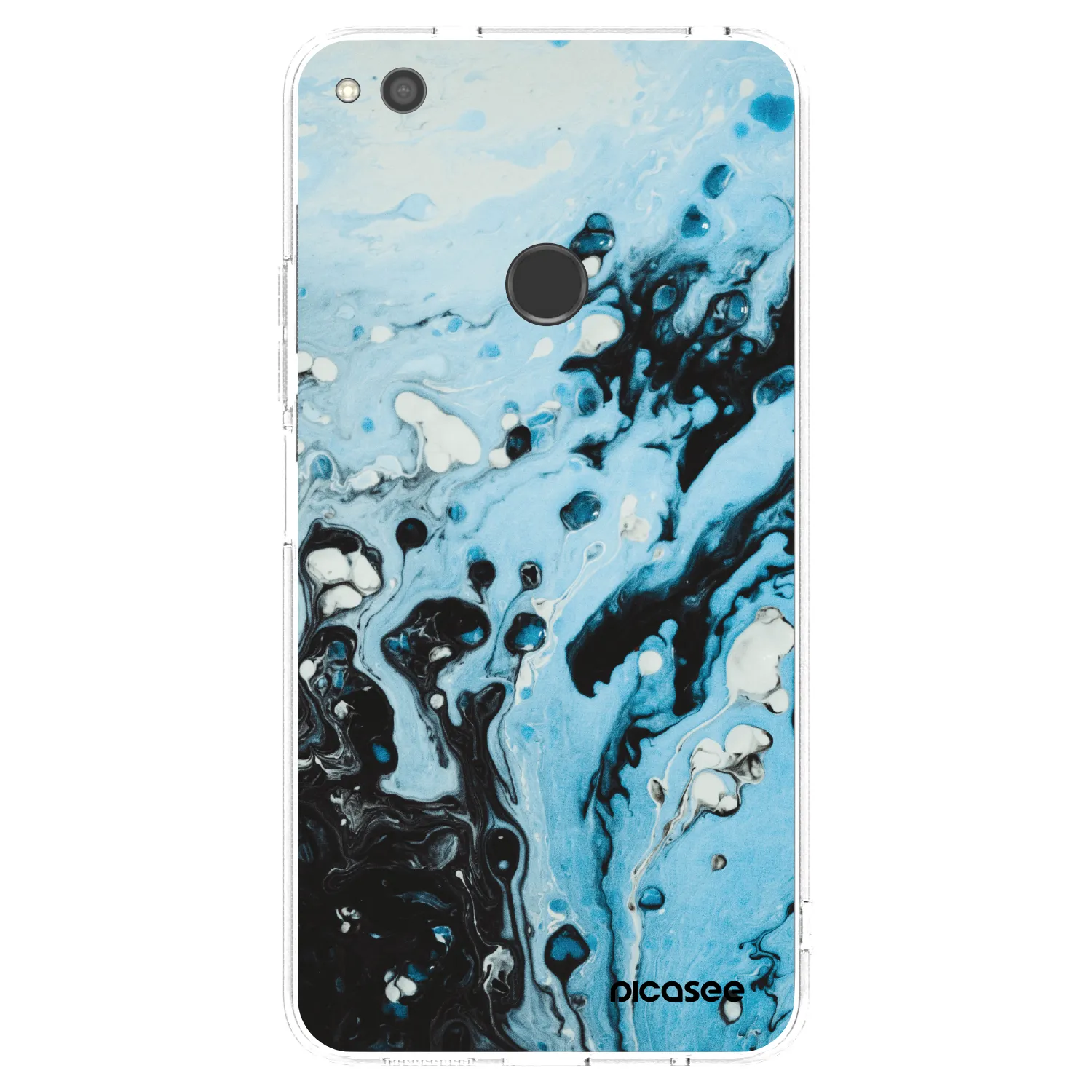 Picasee silikonska prozirna maskica za Huawei P9 Lite 2017 - Organic blue